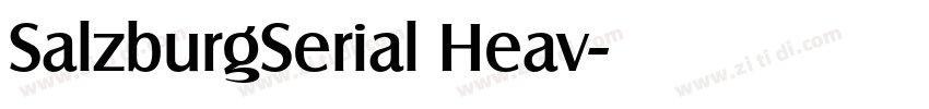 SalzburgSerial Heav字体转换 SalzburgSerial Heav字体转换